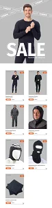 Подшлемник ватный, черный