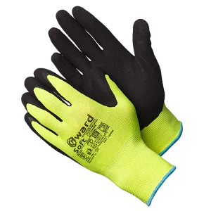 Перчатки Gward Soft нейлоновые со вспененным латексным покрытием, L2006
