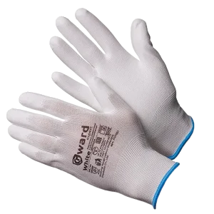 Перчатки Gward нейлоновые с полиуретановым покрытием, белый, PU1001