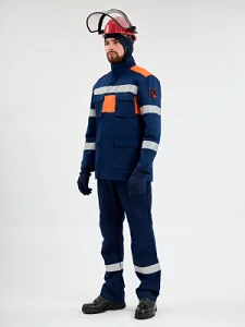 Костюм летний Энергия-Б (35,2 кал.), т.синий/оранжевый
