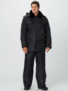 Костюм зимний Сигур-1 (тк.OxLine,90) брюки, черный