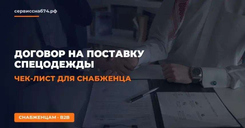Договор на поставку спецодежды: чек-лист для снабженца
