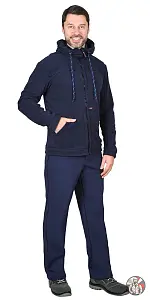 Куртка флисовая МЕРКУРИЙ темно-синяя, 280 г/м2